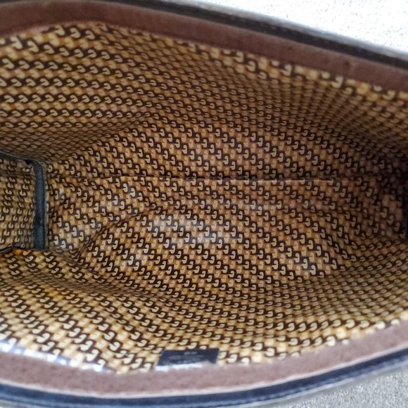 Rare Brown GG Suede Gucci Clutch Authentic - Picture 4 of 7